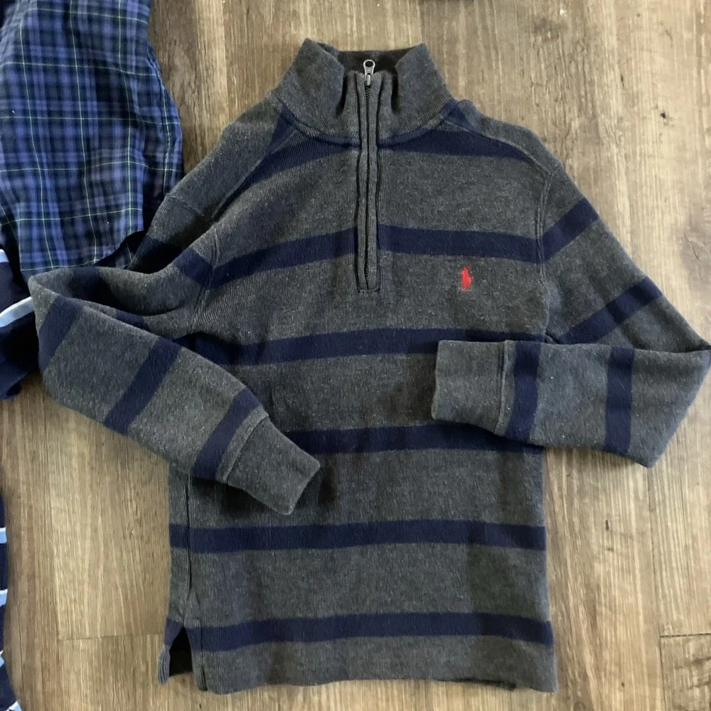 Boys Ralph Lauren Size 8 lot of 4 Shirts W/ 1 Quarter Zip And Polos Short Long